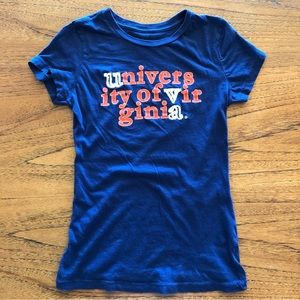 Size Small UVA (University of Virginia) Embroidered Navy Women's T-shirt